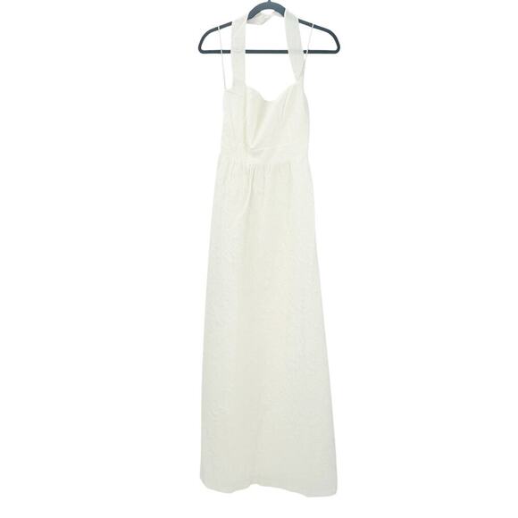 REFORMATION Edessa Halter Dress In Ivory Women's Size 6 NWT - Picture 5 of 16